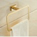 kaileyouxiangongsi Golden Bathroom Lavatory Towel Ring Wall Mount  Polished Chrome - B073VJPM9R